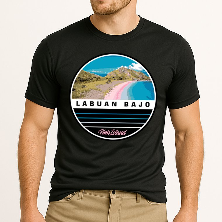 Labuan Bajo Pink Island Performance Shirt