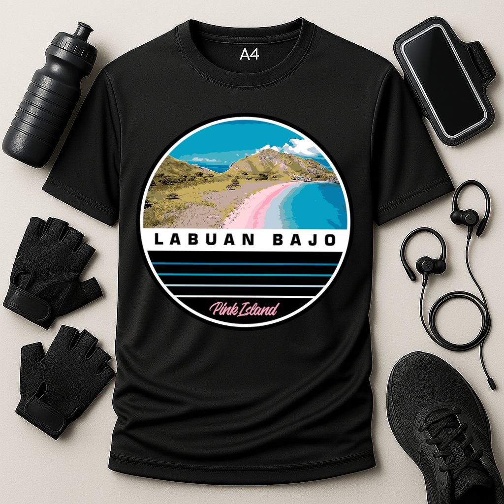 Labuan Bajo Pink Island Performance Shirt