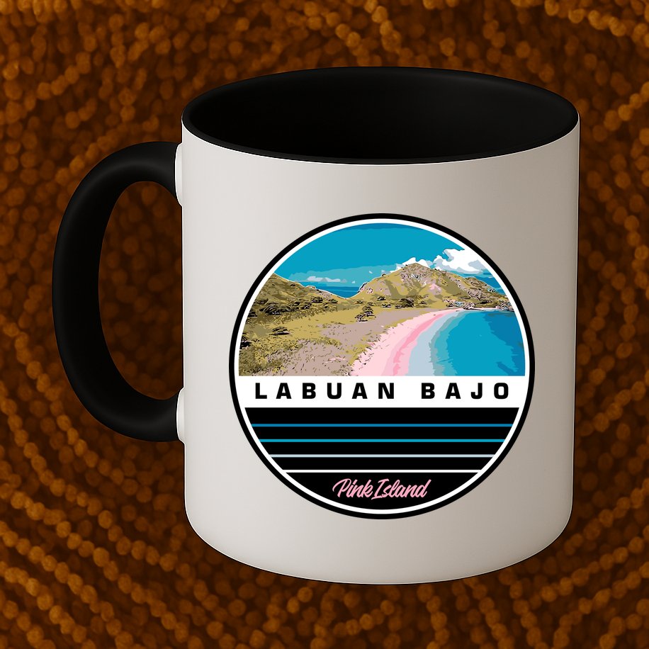Labuan Bajo Pink Island Mug