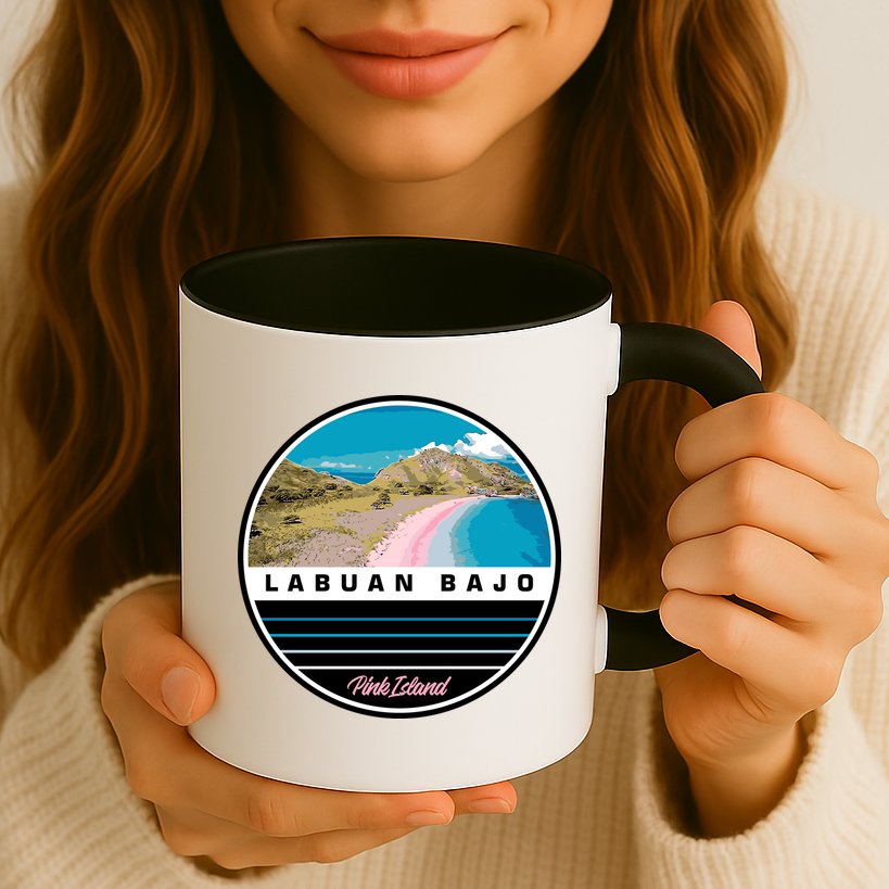 Labuan Bajo Pink Island Mug