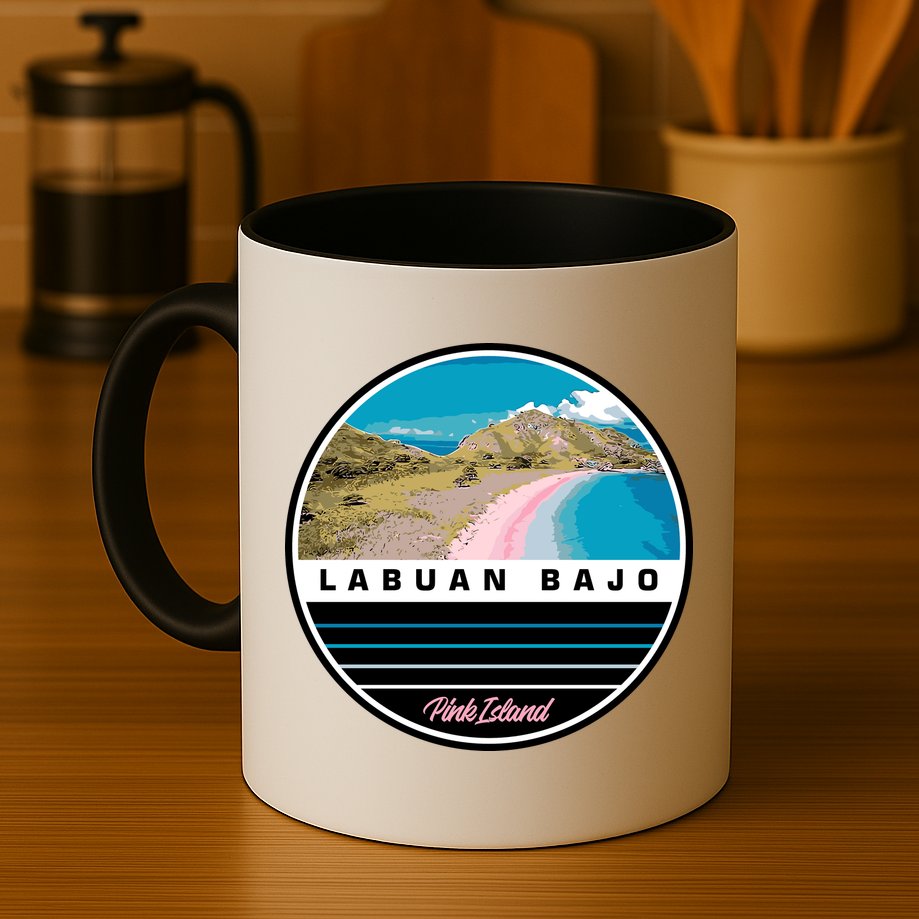 Labuan Bajo Pink Island Mug