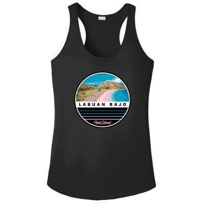 Labuan Bajo Pink Island Ladies PosiCharge Competitor Racerback Tank