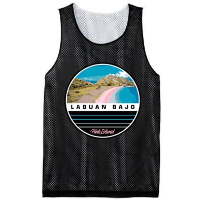 Labuan Bajo Pink Island Mesh Reversible Basketball Jersey Tank