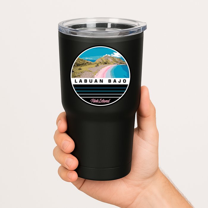 Labuan Bajo Pink Island Tumbler