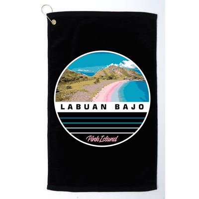 Labuan Bajo Pink Island Golf Towel