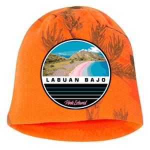 Labuan Bajo Pink Island Kati - Camo Knit Beanie