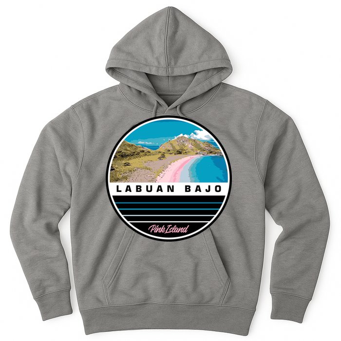Labuan Bajo Pink Island Hoodie