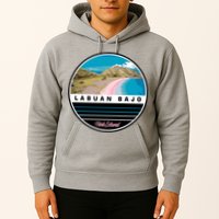 Labuan Bajo Pink Island Hoodie