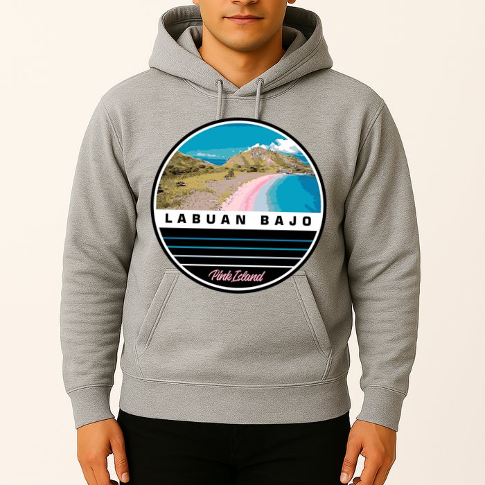 Labuan Bajo Pink Island Hoodie
