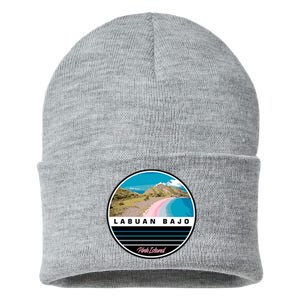 Labuan Bajo Pink Island Sustainable Knit Beanie