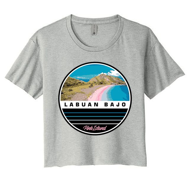 Labuan Bajo Pink Island Crop Top