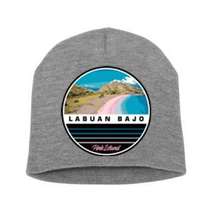 Labuan Bajo Pink Island Short Acrylic Beanie