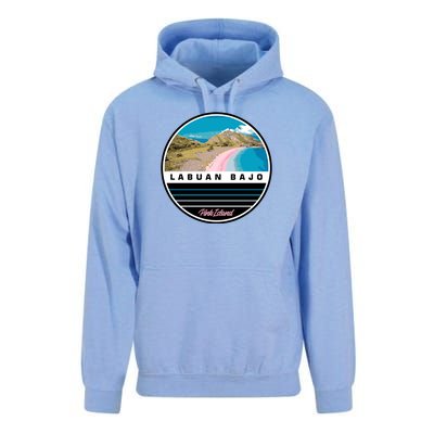 Labuan Bajo Pink Island Unisex Surf Hoodie