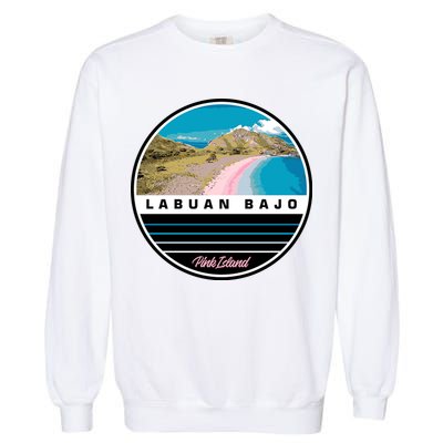 Labuan Bajo Pink Island Garment-Dyed Sweatshirt