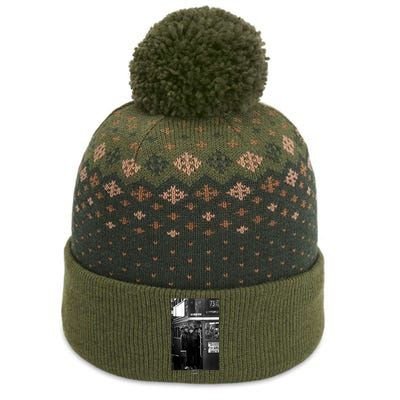 London Bus Photograph The Baniff Cuffed Pom Beanie