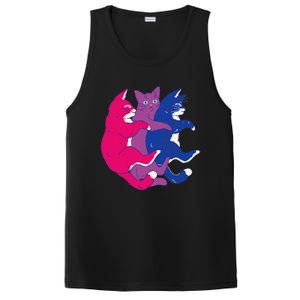 Lgbtq Bisexual Pride Flag Cats Pile Bisexual PosiCharge Competitor Tank