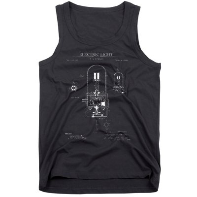 Light Bulb Patent Electricity Electrics Lamps Patent Tank Top