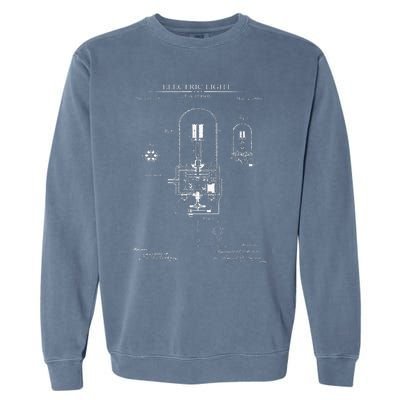 Light Bulb Patent Electricity Electrics Lamps Patent Garment-Dyed Sweatshirt