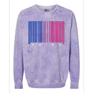 LGBTQ Bisexual Pride Colorblast Crewneck Sweatshirt