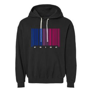 LGBTQ Bisexual Pride Garment-Dyed Fleece Hoodie