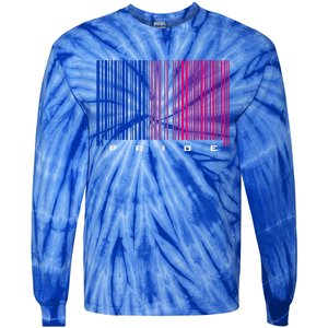 LGBTQ Bisexual Pride Tie-Dye Long Sleeve Shirt