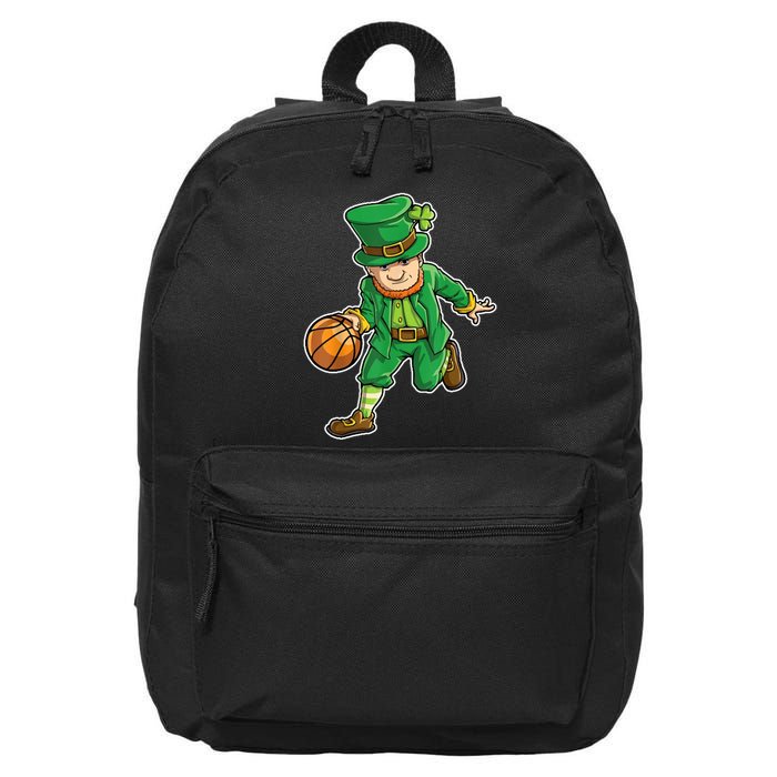 Leprechaun Basketball Player St Patrick's Day 16 in Basic Backpack