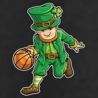 Leprechaun Basketball Player St Patrick's Day 25L Jumbo Tote
