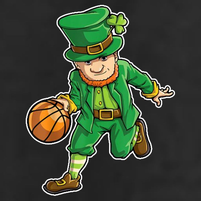 Leprechaun Basketball Player St Patrick's Day 25L Jumbo Tote