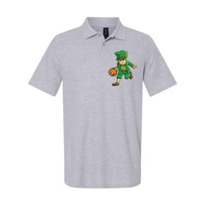 Leprechaun Basketball Player St Patrick's Day Softstyle Adult Sport Polo