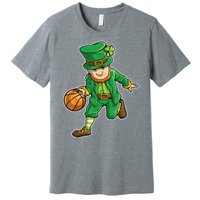 Leprechaun Basketball Player St Patrick's Day Premium T-Shirt