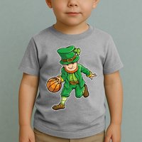 Leprechaun Basketball Player St Patrick's Day Toddler T-Shirt