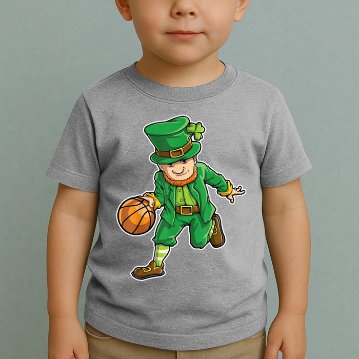 Leprechaun Basketball Player St Patrick's Day Toddler T-Shirt
