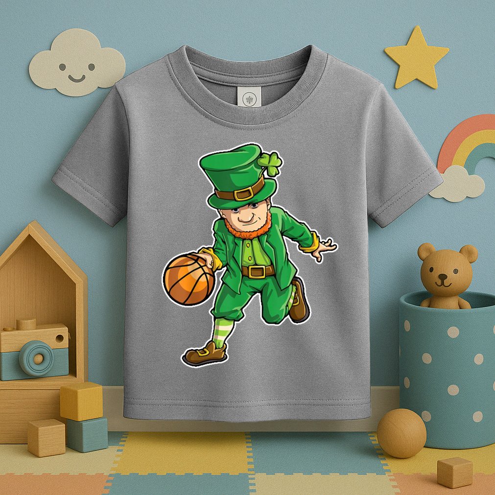 Leprechaun Basketball Player St Patrick's Day Toddler T-Shirt