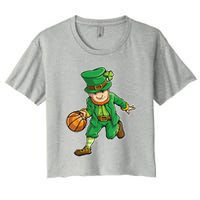 Leprechaun Basketball Player St Patrick's Day Crop Top