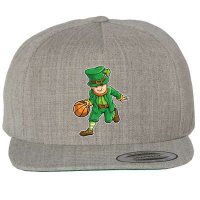 Leprechaun Basketball Player St Patrick's Day Wool Snapback Cap