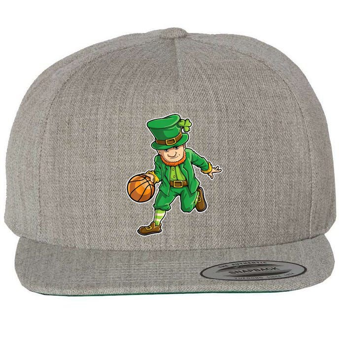 Leprechaun Basketball Player St Patrick's Day Wool Snapback Cap
