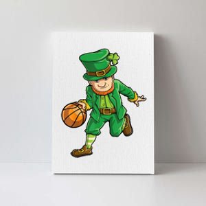 Leprechaun Basketball Player St Patrick's Day Canvas