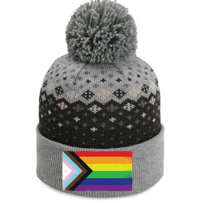 LGTBQ Black Pride Flag The Baniff Cuffed Pom Beanie