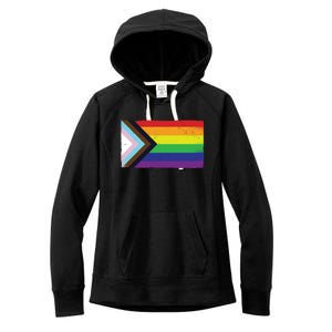 LGTBQ Black Pride Flag Women's Fleece Hoodie