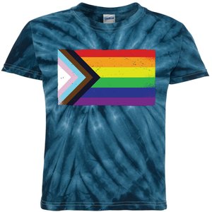 LGTBQ Black Pride Flag Kids Tie-Dye T-Shirt