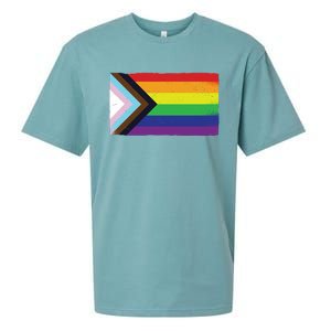 LGTBQ Black Pride Flag Sueded Cloud Jersey T-Shirt