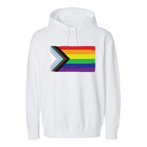 LGTBQ Black Pride Flag Garment-Dyed Fleece Hoodie