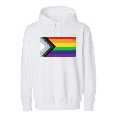 LGTBQ Black Pride Flag Garment-Dyed Fleece Hoodie