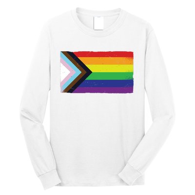 LGTBQ Black Pride Flag Long Sleeve Shirt