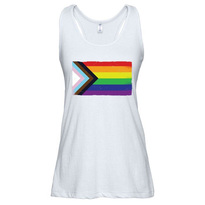 LGTBQ Black Pride Flag Ladies Essential Flowy Tank