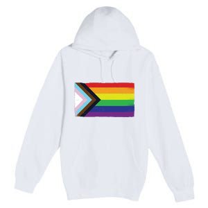 LGTBQ Black Pride Flag Premium Pullover Hoodie