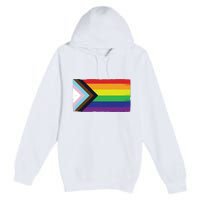 LGTBQ Black Pride Flag Premium Pullover Hoodie