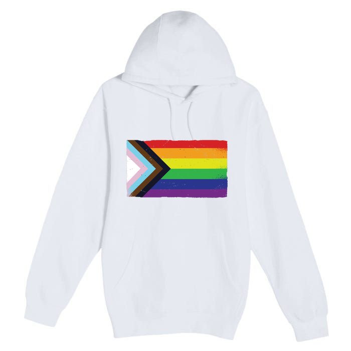 LGTBQ Black Pride Flag Premium Pullover Hoodie