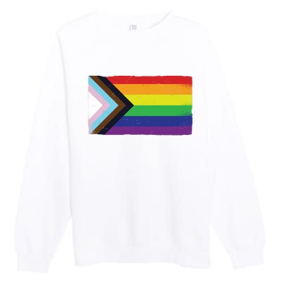 LGTBQ Black Pride Flag Premium Crewneck Sweatshirt