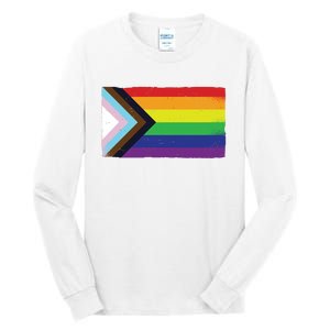 LGTBQ Black Pride Flag Tall Long Sleeve T-Shirt